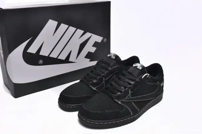 80% Off Sale Air Jordan 1 OG Scott x Phantom Black DM7866-001 Travis Low 0523